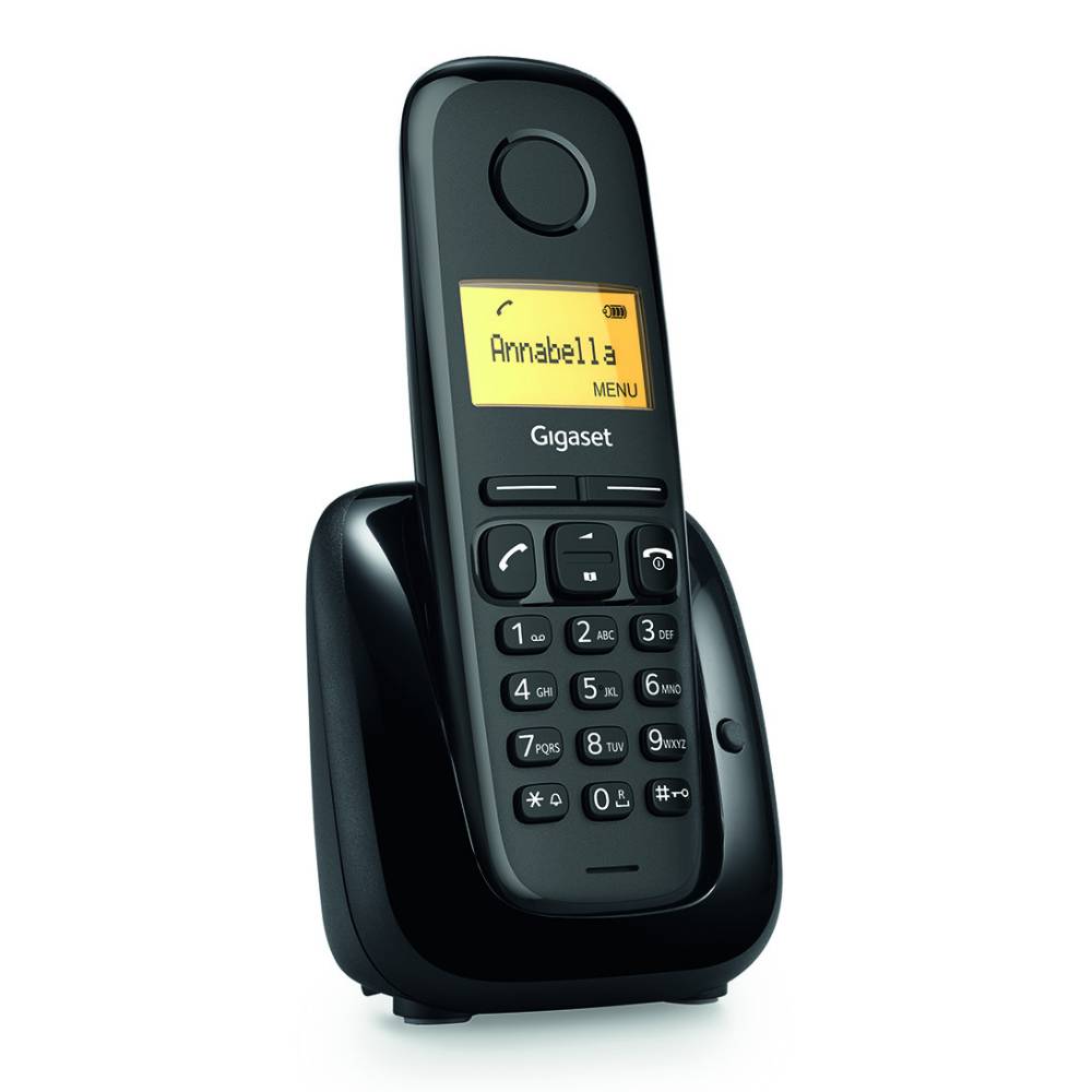 GIGASET A180 Dect телефон, черен | JAR Computers GIGASET A180 Dect телефон, черен