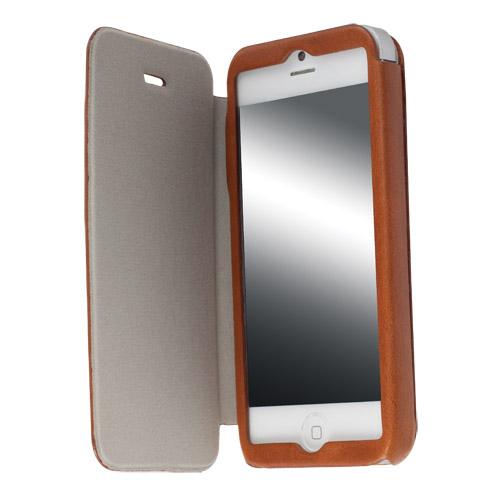 Калъф от естествена кожа за iPhone 5, iPhone 5S, iPhone SE, iPhone 5C - Krusell Kiruna FlipCover (кафяв) | JAR Computers Калъф от естествена кожа за iPhone 5, iPhone 5S, iPhone SE, iPhone 5C - Krusell Kiruna FlipCover (кафяв)