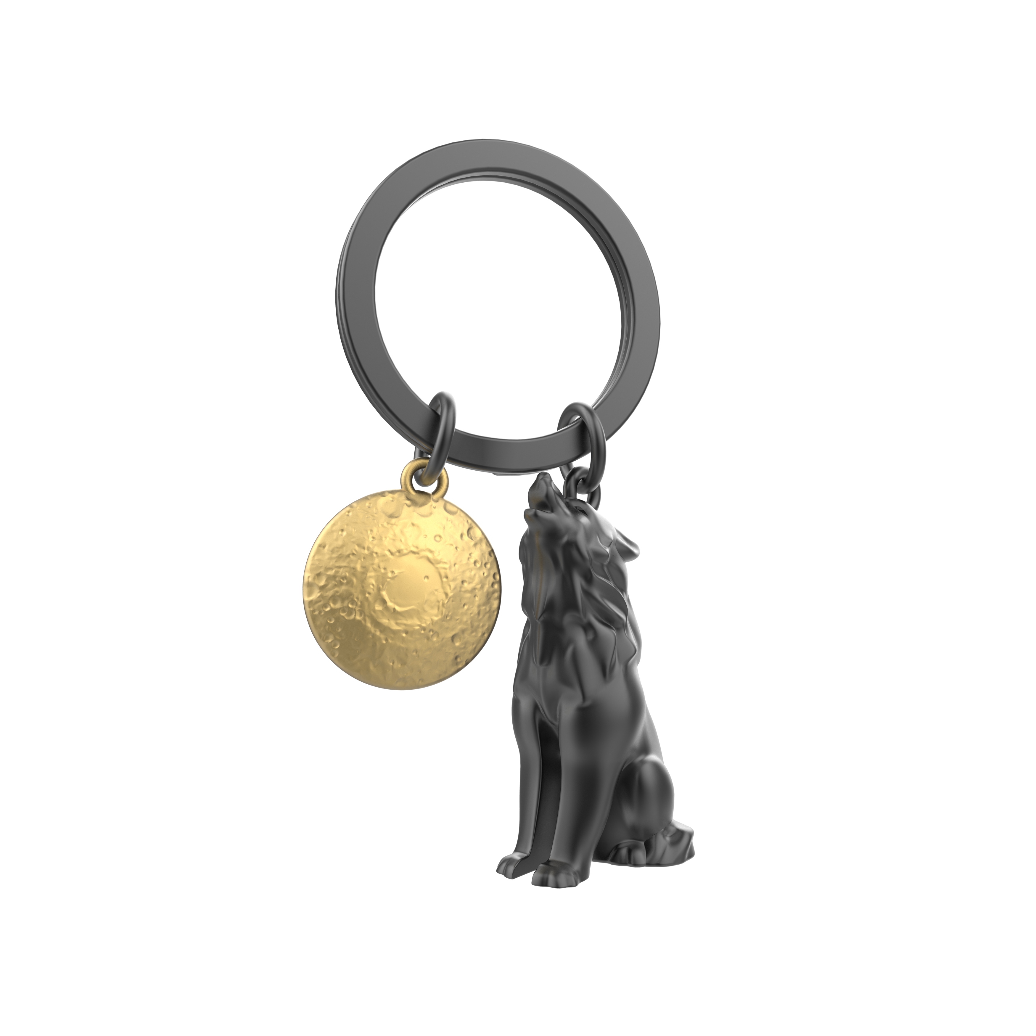 Ключодържател Metalmorphose, Wolf with Moon | JAR Computers Ключодържател Metalmorphose, Wolf with Moon