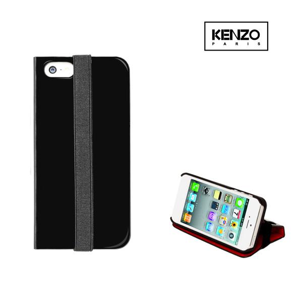 Кожен флип кейс с поставка за iPhone 5, iPhone 5S, iPhone SE - Kenzo Leather Side Flip Case | JAR Computers Кожен флип кейс с поставка за iPhone 5, iPhone 5S, iPhone SE - Kenzo Leather Side Flip Case