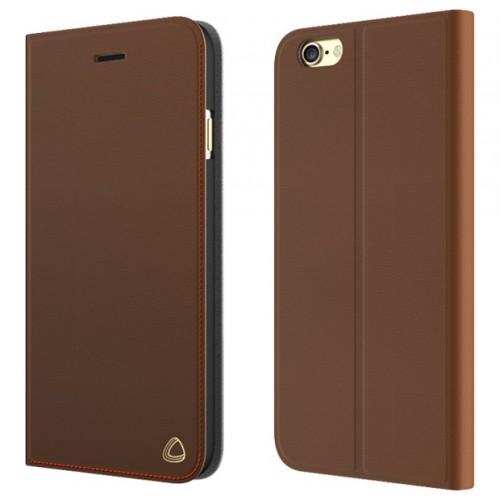 Кожен калъф (естествена кожа) с поставка за iPhone 8 Plus, iPhone 7 Plus - OCCA Jacket Collection Genuine Leather (кафяв) | JAR Computers Кожен калъф (естествена кожа) с поставка за iPhone 8 Plus, iPhone 7 Plus - OCCA Jacket Collection Genuine Leather (кафяв)