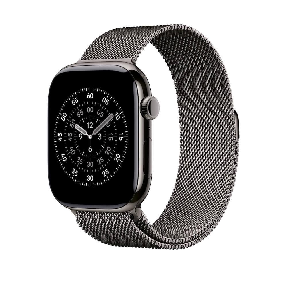 Оригинална стоманена каишка за Apple Watch 44мм, 45мм, 46мм, Ultra 49 - Apple Milanese Loop Stainless Steel (тъмносив) | JAR Computers Оригинална стоманена каишка за Apple Watch 44мм, 45мм, 46мм, Ultra 49 - Apple Milanese Loop Stainless Steel (тъмносив)