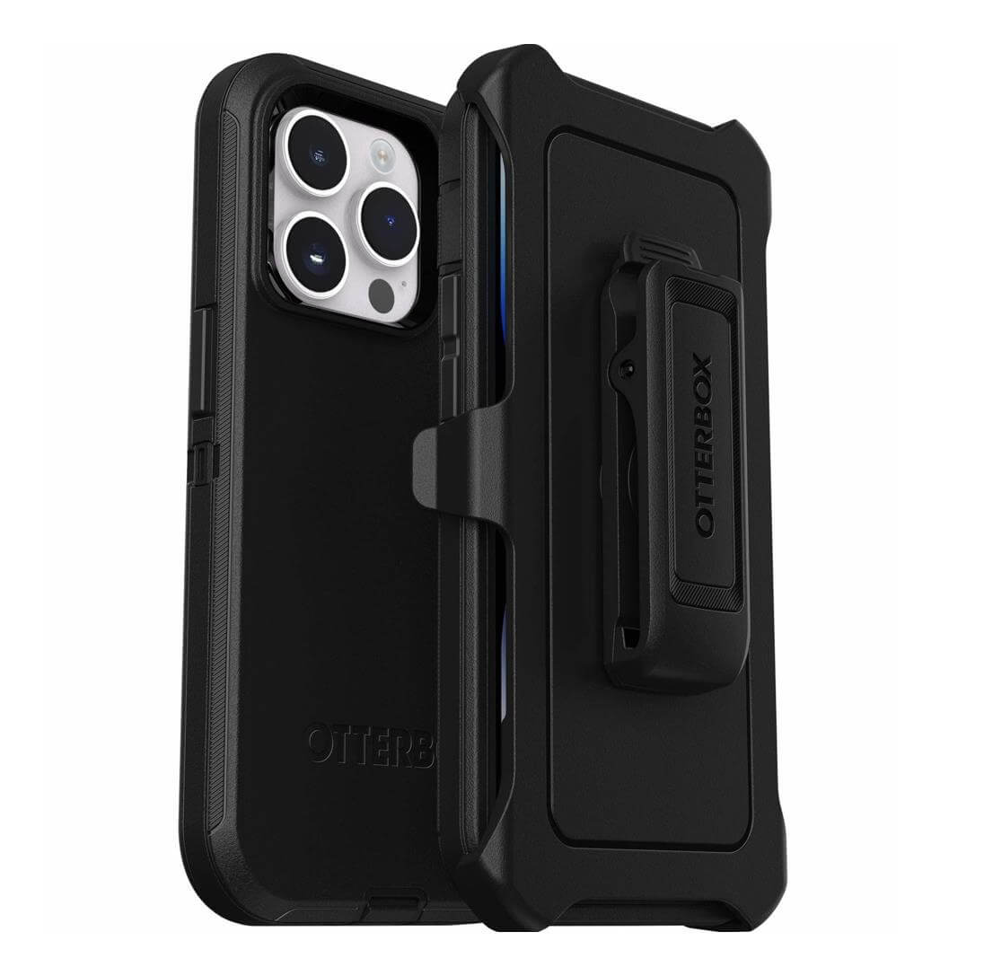 Otterbox Defender Case - изключителна защита за iPhone 14 Pro (черен)