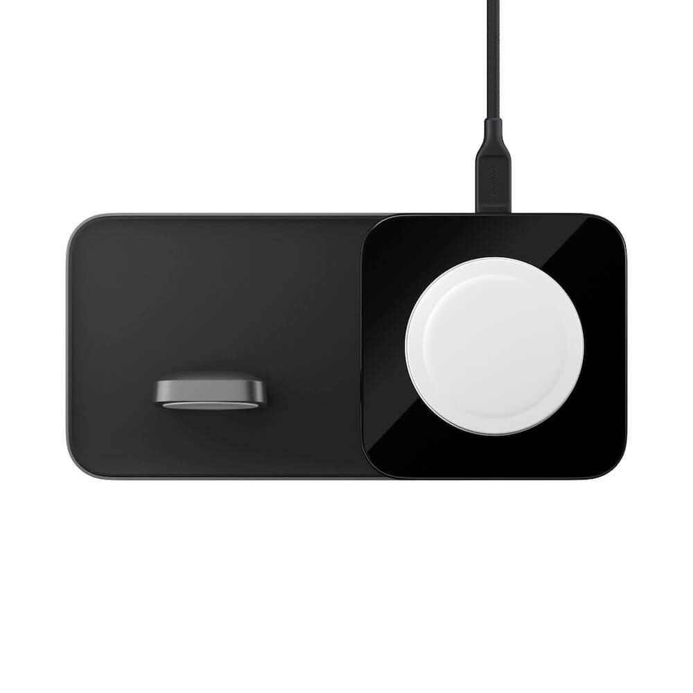 Поставка (пад) за безжично зареждане за iPhone с Magsafe и Apple Watch - Nomad Base One Max MagSafe Qi Charger 15W (черен) | JAR Computers Поставка (пад) за безжично зареждане за iPhone с Magsafe и Apple Watch - Nomad Base One Max MagSafe Qi Charger 15W (черен)