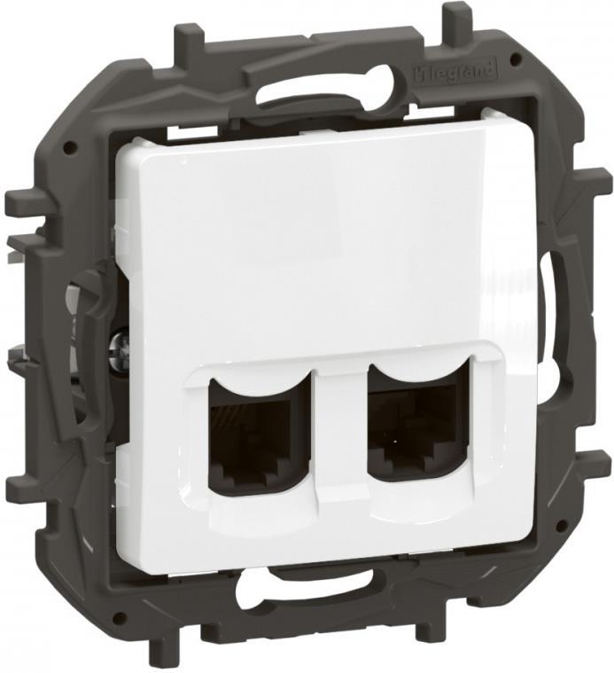 Розетка RJ11+RJ45 cat.6 UTP цвят Бял Niloe New Legrand | JAR Computers Розетка RJ11+RJ45 cat.6 UTP цвят Бял Niloe New Legrand