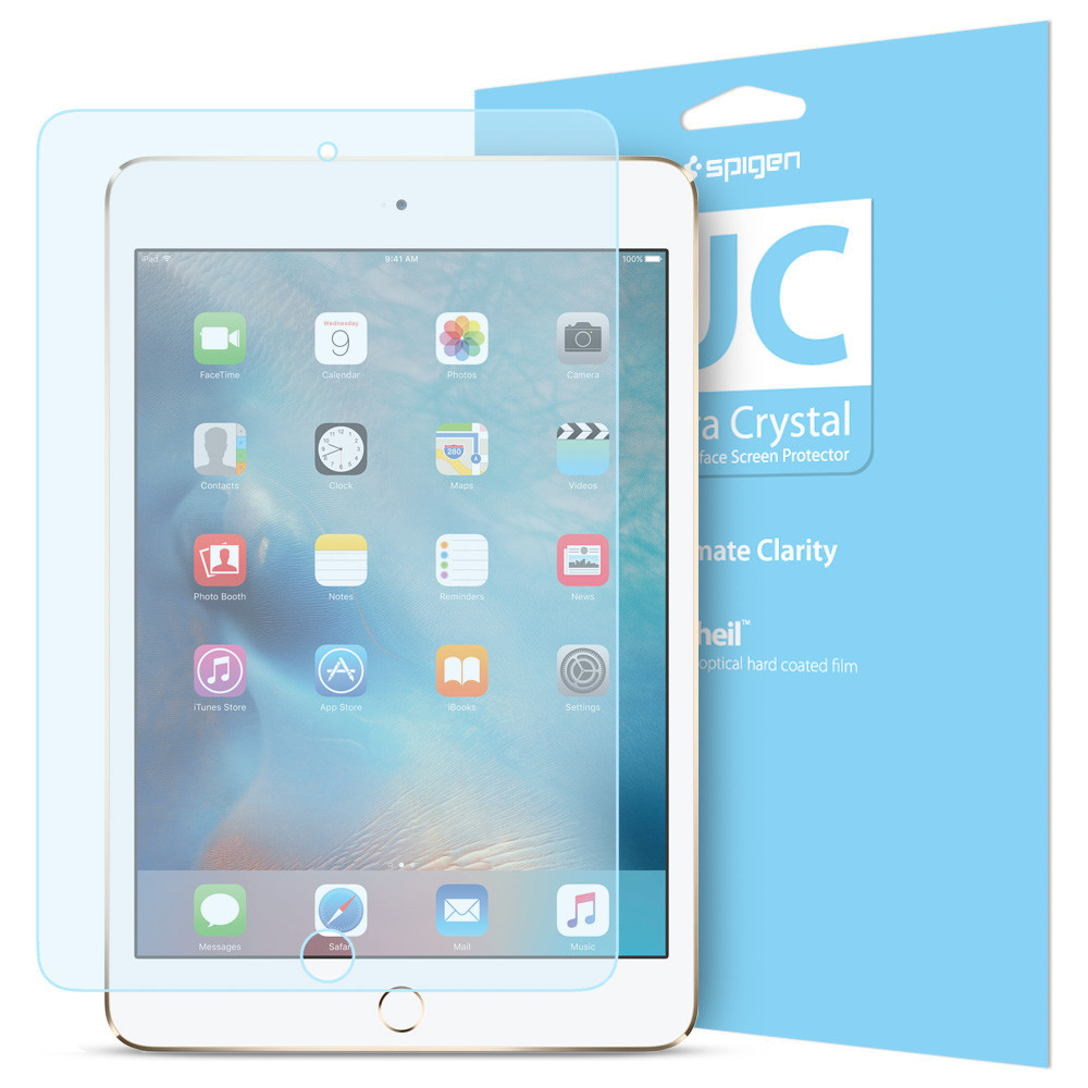 Spigen Steinheil LCD Screen Protector Ultra Crystal - качествено защитно покритие дисплея на iPad Mini 4