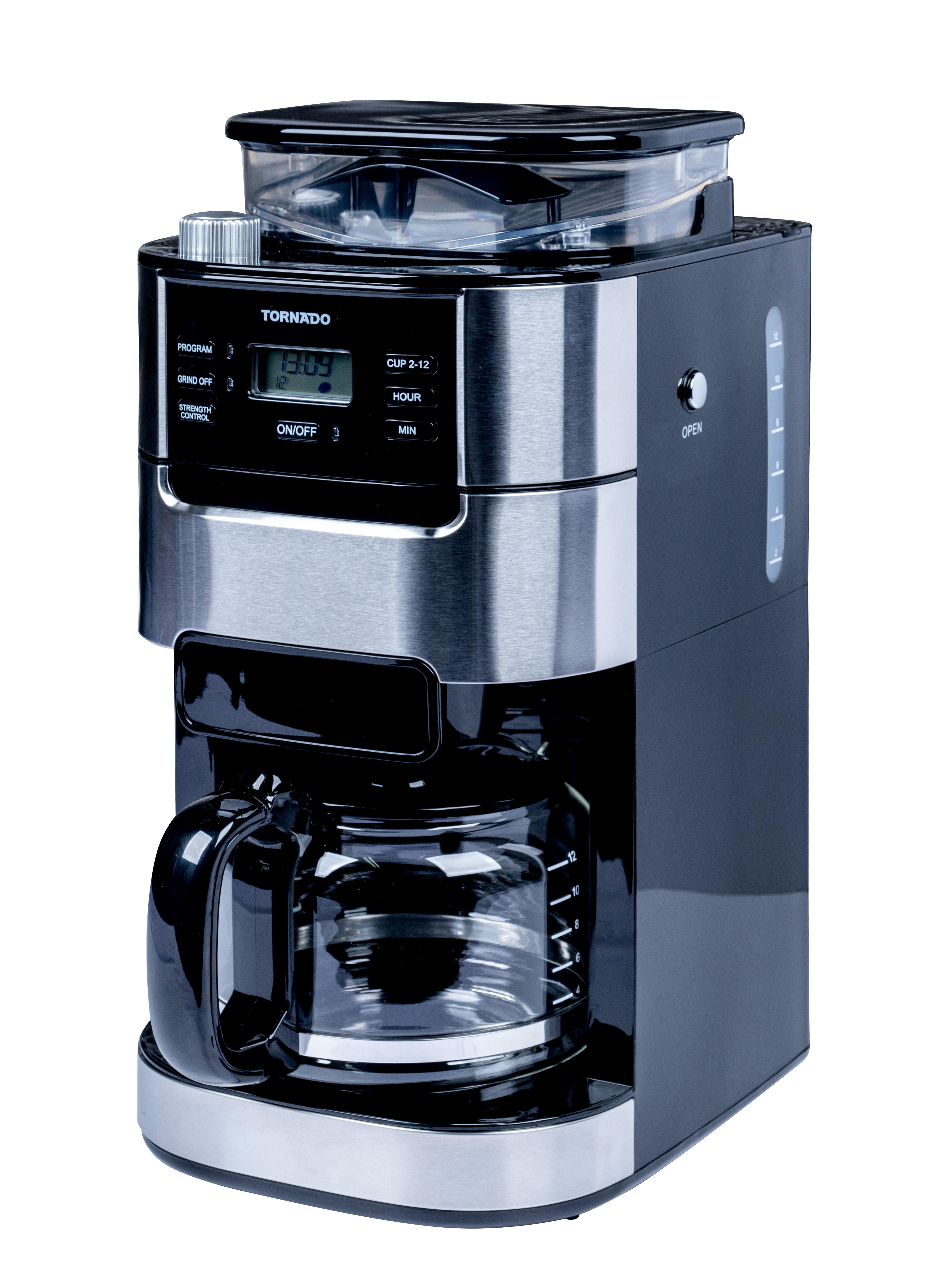 Tornado Drip coffee maker TCM1025A-GS Steel and Black - PN TCM1025A-GS | JAR Computers Tornado Drip coffee maker TCM1025A-GS Steel and Black - PN TCM1025A-GS
