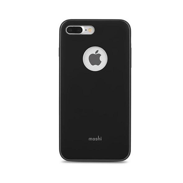 Тънък удароустойчив хибриден кейс за iPhone 8 Plus, iPhone 7 Plus - Moshi iGlaze Case (черен) | JAR Computers Тънък удароустойчив хибриден кейс за iPhone 8 Plus, iPhone 7 Plus - Moshi iGlaze Case (черен)