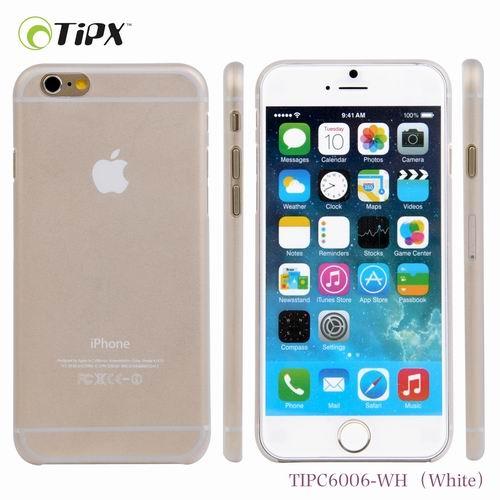 Ултра-тънък (0.4 mm) поликарбонатов кейс за iPhone 6, iPhone 6S - TIPX Slimark Case (бял-прозрачен) | JAR Computers Ултра-тънък (0.4 mm) поликарбонатов кейс за iPhone 6, iPhone 6S - TIPX Slimark Case (бял-прозрачен)