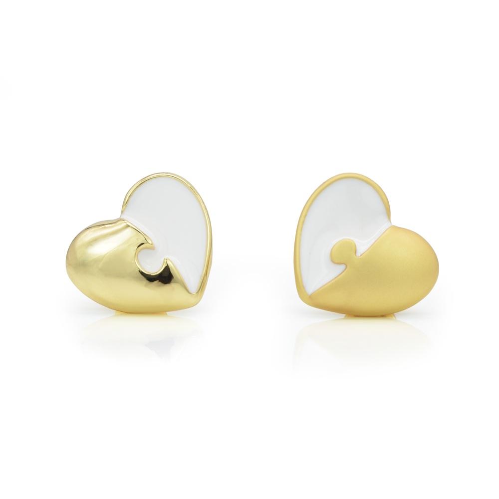 Значка Metalmorphose Fashion Couple Puzzle Heart | JAR Computers Значка Metalmorphose Fashion Couple Puzzle Heart