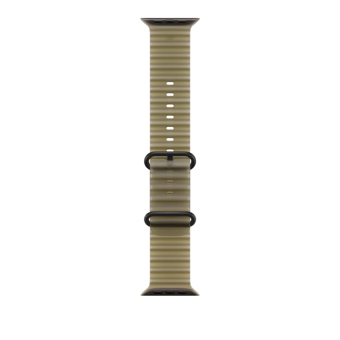 Apple Watch 49mm Titanium Band: Translucent Kelp Ocean Band - Black Titanium Finish | JAR Computers Apple Watch 49mm Titanium Band: Translucent Kelp Ocean Band - Black Titanium Finish