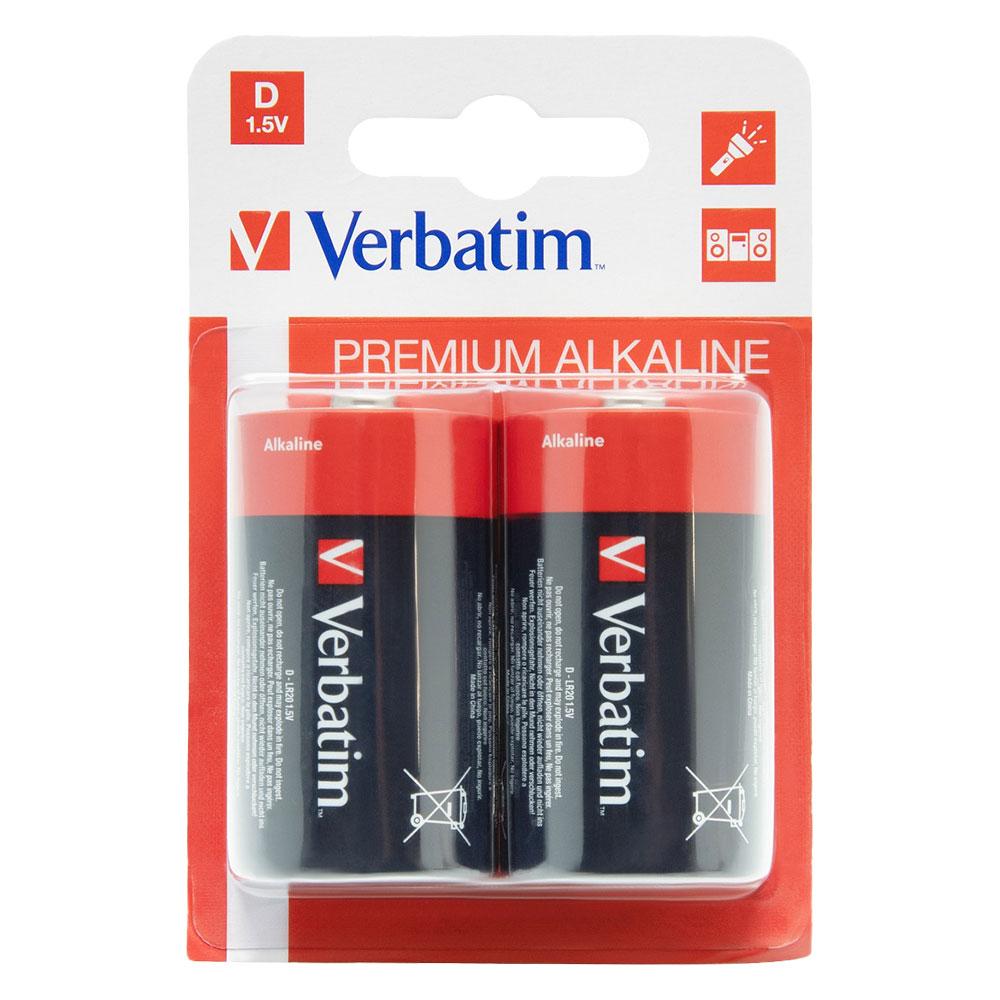 Алкална батерия Verbatim 1.5V LR20/D оп2