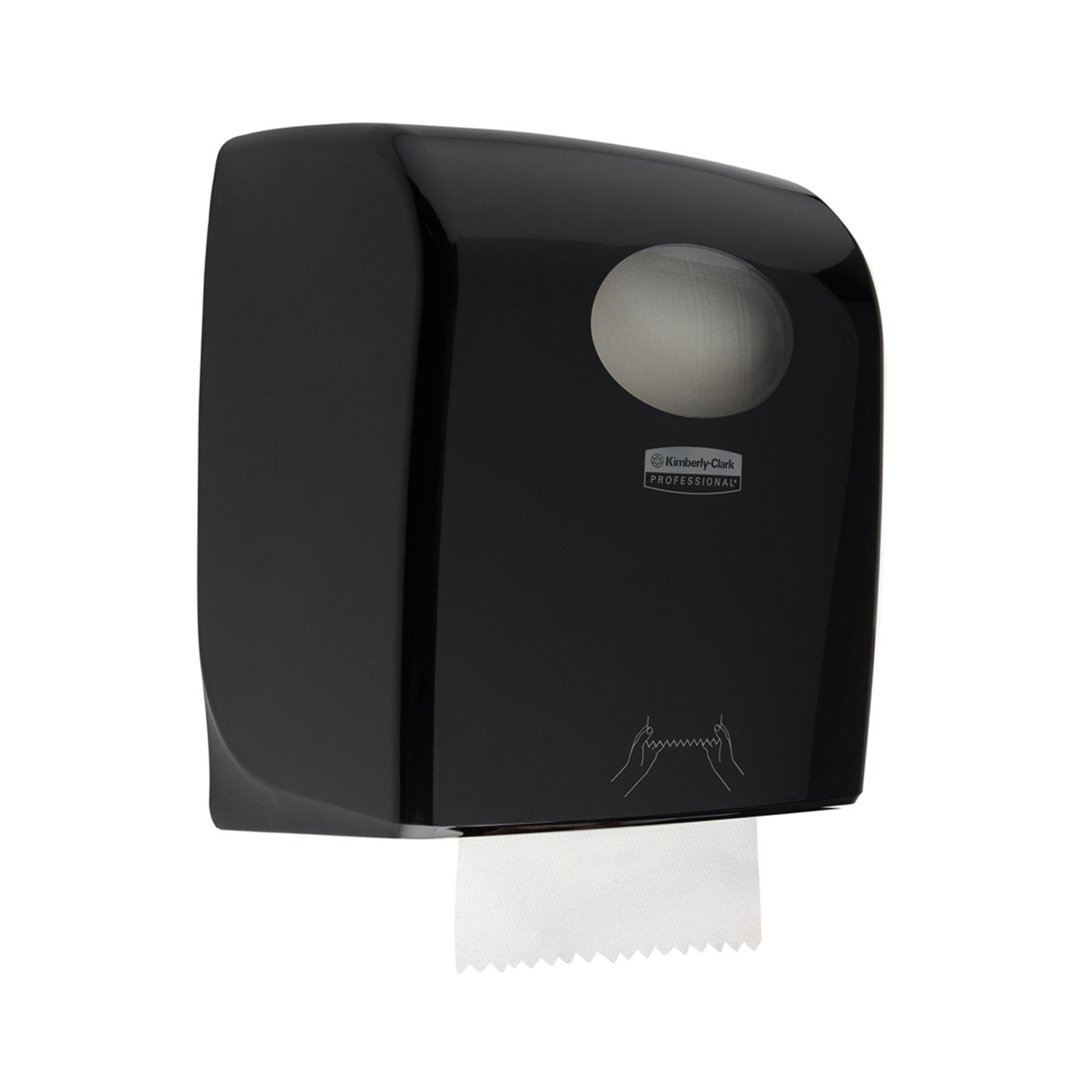 Диспенсър за кърпи за ръце Kimberly-Clark Aquarius 7376 Autocut, черен, 29.7 х 24.8 х 37.4 cm | JAR Computers Диспенсър за кърпи за ръце Kimberly-Clark Aquarius 7376 Autocut, черен, 29.7 х 24.8 х 37.4 cm
