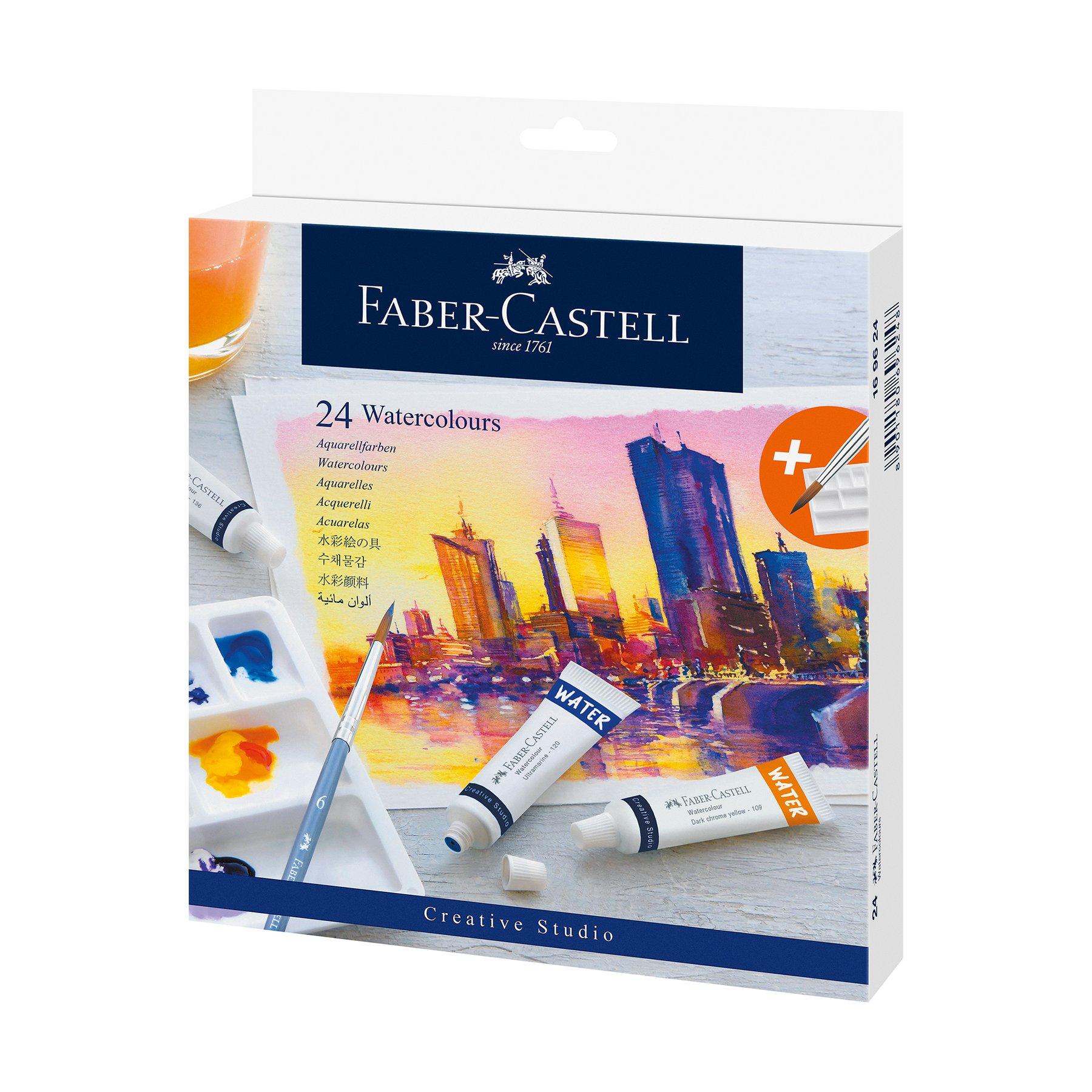 Faber-Castell Акварелни бои Creative Studio, 9 ml, 24 цвята | JAR Computers Faber-Castell Акварелни бои Creative Studio, 9 ml, 24 цвята