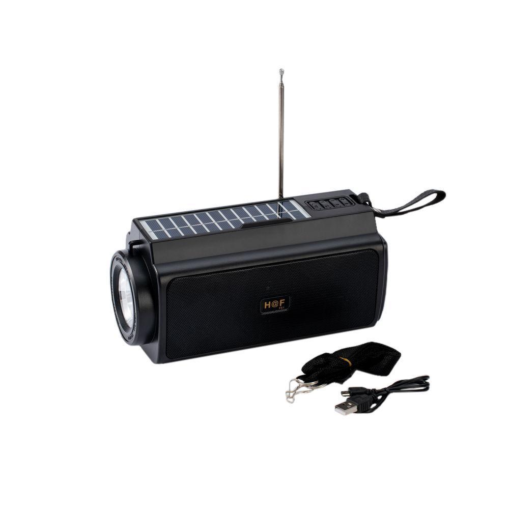 HOME SP HF-F51 Solar/Torch/Bluetooth/USB/micro SD/FM Black