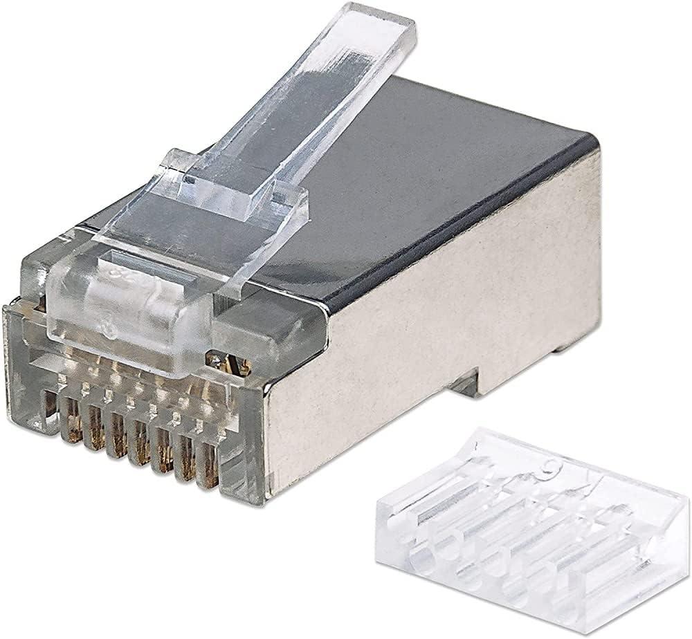 INTELINET 790628 :: Накрайник STP cat.6 RJ45, 22-26 AWG, 3-prong, 90 бр. | JAR Computers INTELINET 790628 :: Накрайник STP cat.6 RJ45, 22-26 AWG, 3-prong, 90 бр.