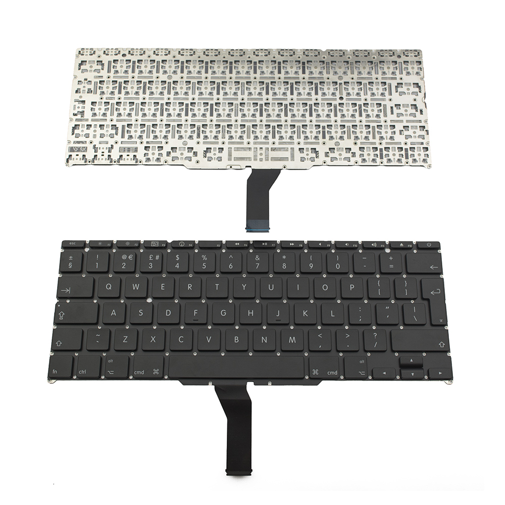 Клавиатура за лаптоп Apple MacBook Air A1370 / A1465 11.6" (F12 - EJECT) 2010 Черна Без Рамка (Голям Ентър) / Black Without Frame UK | JAR Computers Клавиатура за лаптоп Apple MacBook Air A1370 / A1465 11.6" (F12 - EJECT) 2010 Черна Без Рамка (Голям Ентър) / Black Without Frame UK