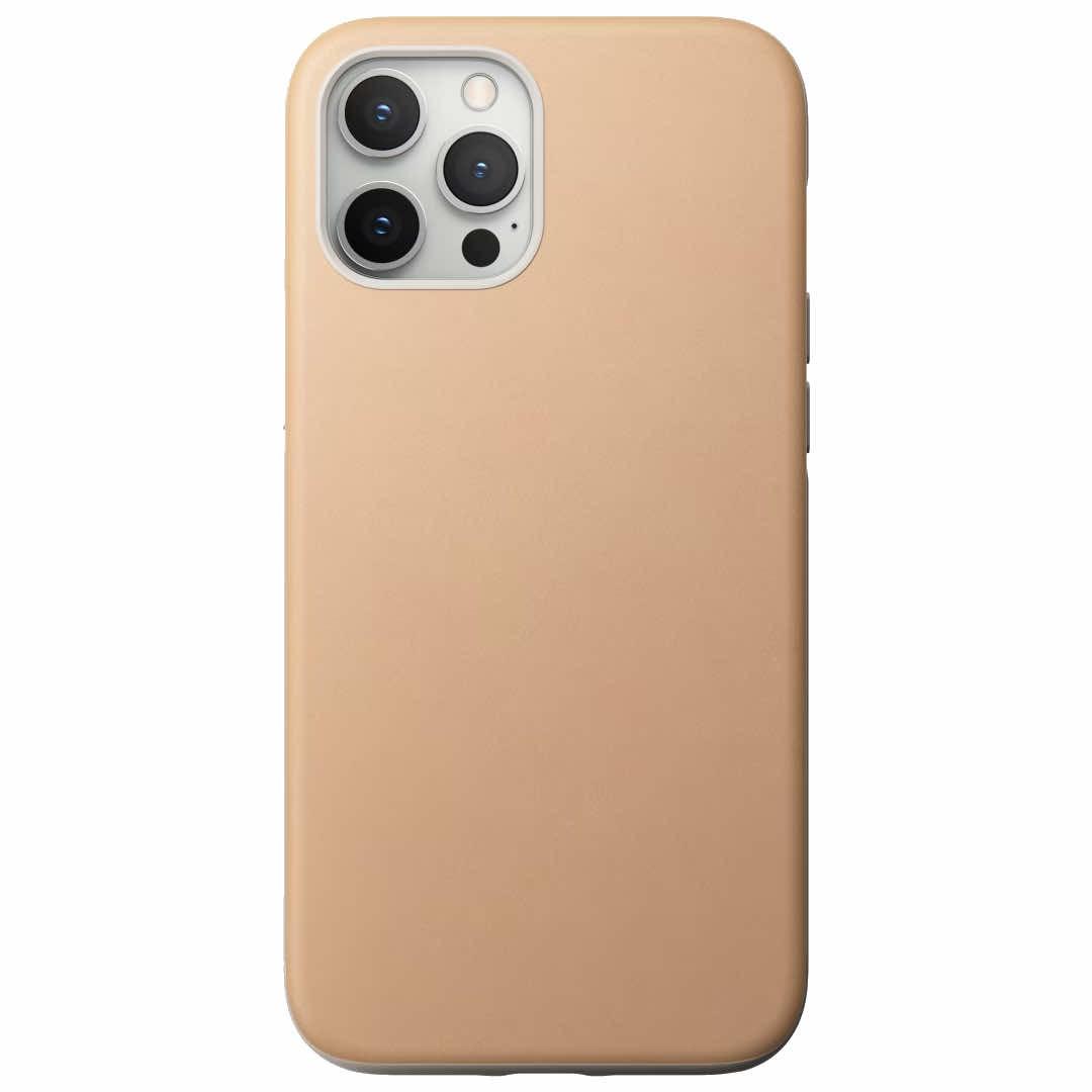 Кожен (естествена кожа) кейс за iPhone 12, iPhone 12 Pro - Nomad Leather Rugged Case (бежов) | JAR Computers Кожен (естествена кожа) кейс за iPhone 12, iPhone 12 Pro - Nomad Leather Rugged Case (бежов)