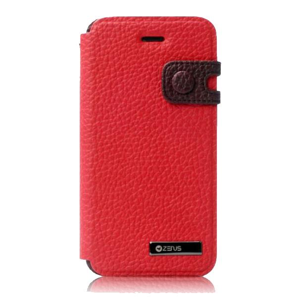 Кожен калъф (естествена кожа) за iPhone 5, iPhone 5S, iPhone SE - Zenus Masstige Color Edge Diary (червен) | JAR Computers Кожен калъф (естествена кожа) за iPhone 5, iPhone 5S, iPhone SE - Zenus Masstige Color Edge Diary (червен)