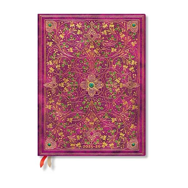 Paperblanks Планер Diamond Jubilee, Ultra, вертикален, твърда корица, 104 листа, за 2025-2026 година