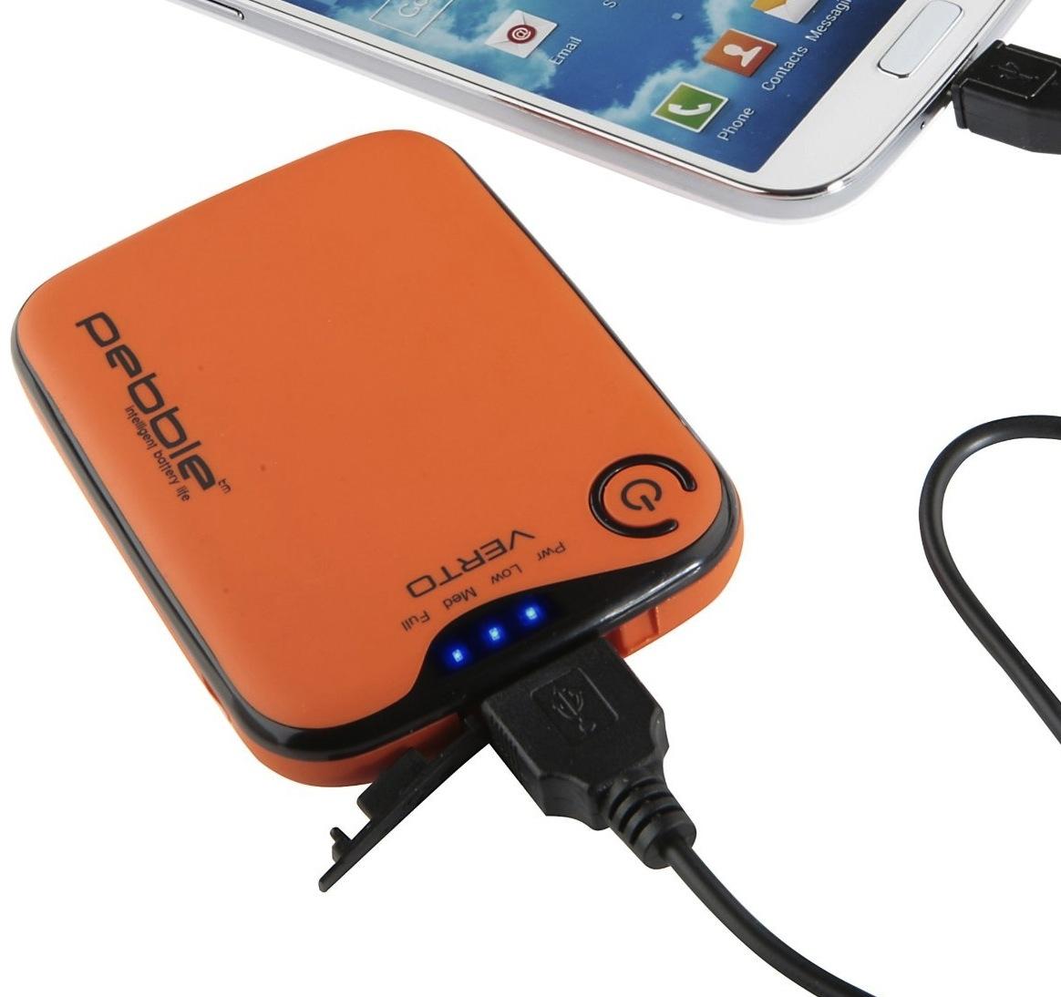 Резервна външна батерия за мобилни устройства 3700 mAh - Veho Pebble Verto 3700 mAh (оранжев) | JAR Computers Резервна външна батерия за мобилни устройства 3700 mAh - Veho Pebble Verto 3700 mAh (оранжев)