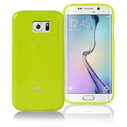 Силиконов (TPU) калъф за Samsung Galaxy S6 Edge - Mercury Goospery Jelly Case (лайм) | JAR Computers Силиконов (TPU) калъф за Samsung Galaxy S6 Edge - Mercury Goospery Jelly Case (лайм)