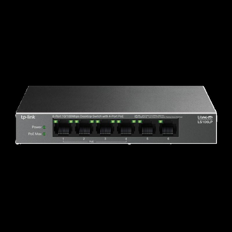 Суич TP-Link Omada LS106LP 6 Port 10/100 (4PoE+)
