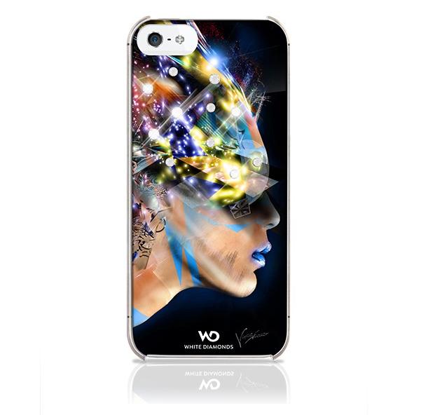 Дизайнерски кейс за iPhone 5, iPhone 5S, iPhone SE (с кристали на Сваровски) - черен - White Diamonds Nafrotiti | JAR Computers Дизайнерски кейс за iPhone 5, iPhone 5S, iPhone SE (с кристали на Сваровски) - черен - White Diamonds Nafrotiti