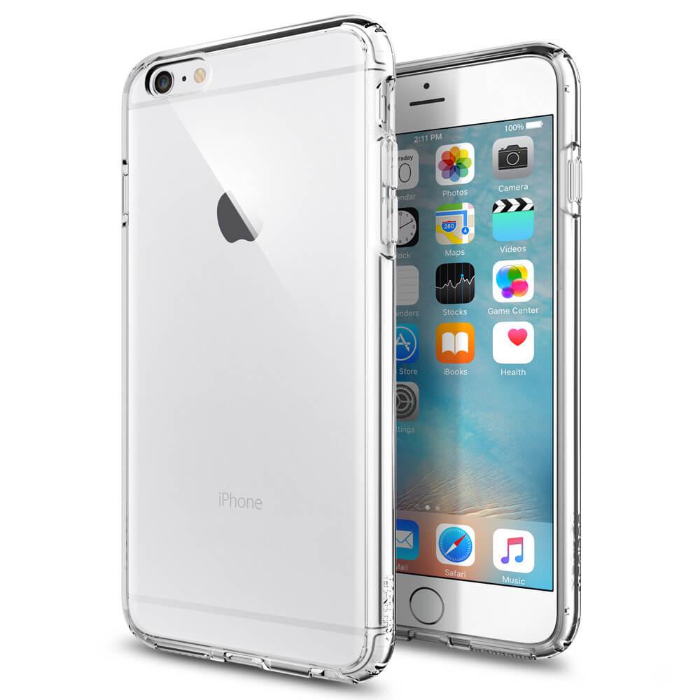 Хибриден кейс с висока степен на защита за iPhone 6 Plus, iPhone 6S Plus - Spigen Ultra Hybrid Case (прозрачен) | JAR Computers Хибриден кейс с висока степен на защита за iPhone 6 Plus, iPhone 6S Plus - Spigen Ultra Hybrid Case (прозрачен)