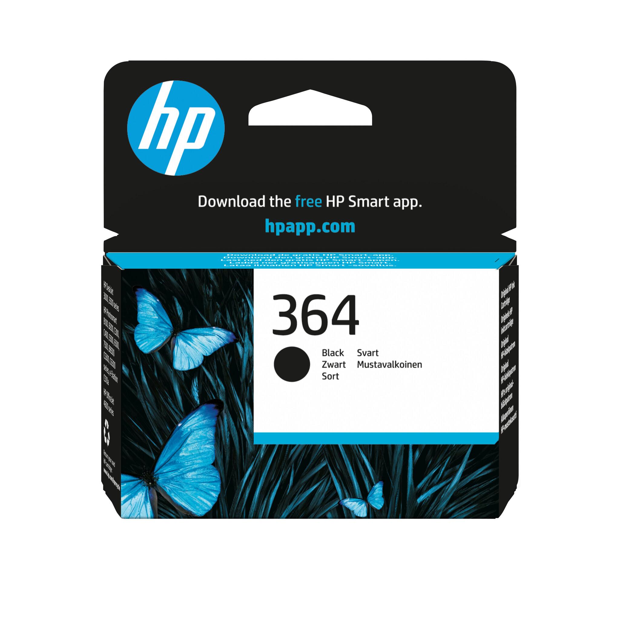 HP Оригинална касета с мастило 364, цвят черен | JAR Computers HP Оригинална касета с мастило 364, цвят черен