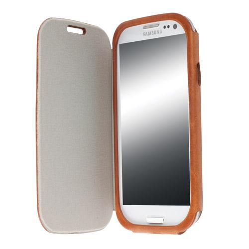 Калъф от естествена кожа за Samsung Galaxy S3 i9300, S3 Neo - Krusell Kiruna FlipCover (кафяв) | JAR Computers Калъф от естествена кожа за Samsung Galaxy S3 i9300, S3 Neo - Krusell Kiruna FlipCover (кафяв)