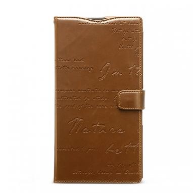 Кожен калъф тип портфейл за Sony Xperia Z Ultra - Zenus Masstige Lettering Diary Case (кафяв) | JAR Computers Кожен калъф тип портфейл за Sony Xperia Z Ultra - Zenus Masstige Lettering Diary Case (кафяв)