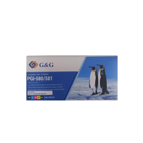 КОМПЛЕКТ 5 ГЛАВИ ЗА CANON PIXMA TR7550/TR8550/TS6150/TS6151/TS8150/TS8151/TS8152/TS9150/TS9155 - PGI-580BK/CLI-581BK/CLI-581C/CLI-581M/CLI-581Y - C/MY/B - PN NP-3C-0580BK/581BK/C/M/Y - 5 PCS PACK - G&G | JAR Computers КОМПЛЕКТ 5 ГЛАВИ ЗА CANON PIXMA TR7550/TR8550/TS6150/TS6151/TS8150/TS8151/TS8152/TS9150/TS9155 - PGI-580BK/CLI-581BK/CLI-581C/CLI-581M/CLI-581Y - C/MY/B - PN NP-3C-0580BK/581BK/C/M/Y - 5 PCS PACK - G&G