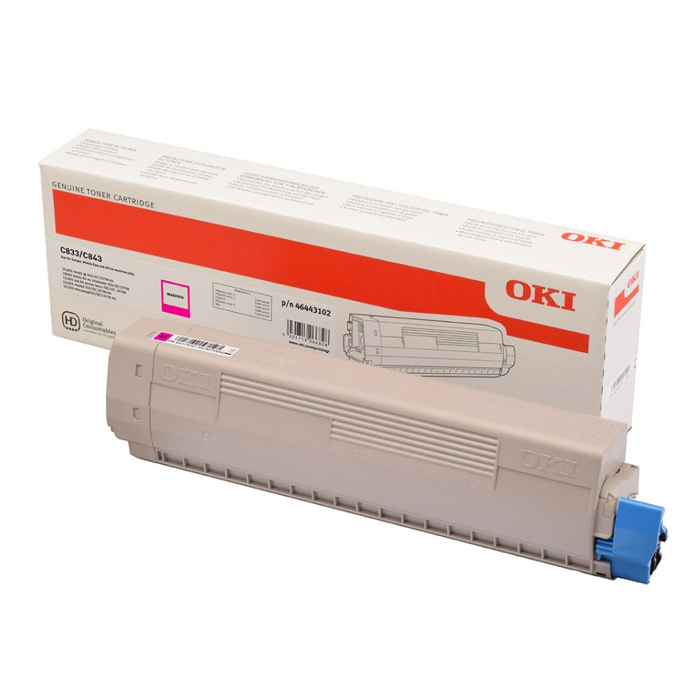 OKI C833/843 TONER MAGENTA (46443102) 10k (OKI-C833-M)