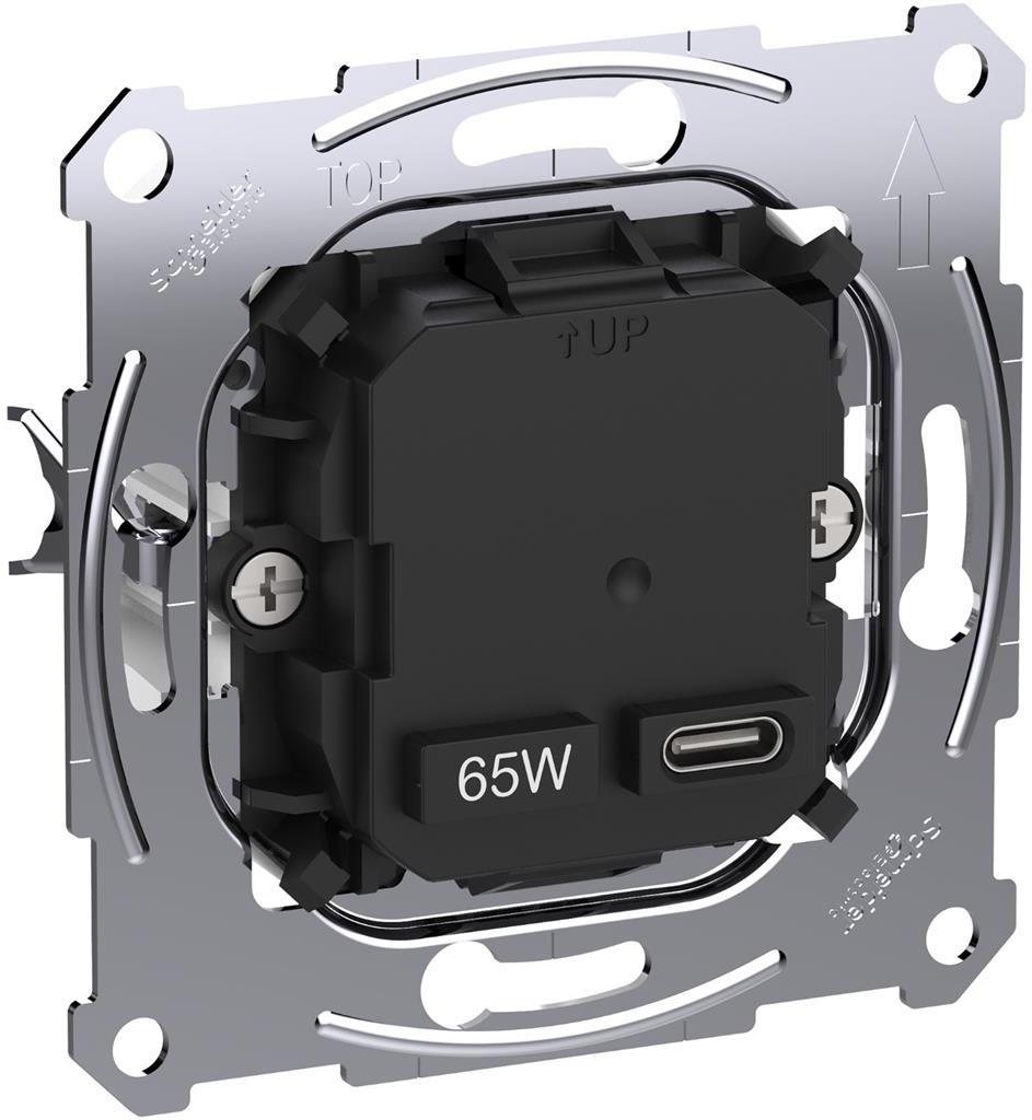 Розетка USB за зареждане тип C Power Delivery 65W механизъм Merten SE /до изчерпване/ | JAR Computers Розетка USB за зареждане тип C Power Delivery 65W механизъм Merten SE /до изчерпване/