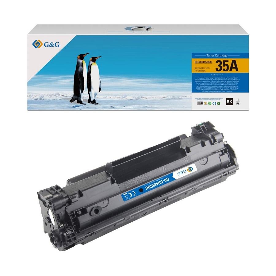 Тонер касета G&G Black CE285A/CE278A/CB435A/CB436A/CRG-725, унив., съвместима за HP/Canon, 2000 к. | JAR Computers Тонер касета G&G Black CE285A/CE278A/CB435A/CB436A/CRG-725, унив., съвместима за HP/Canon, 2000 к.