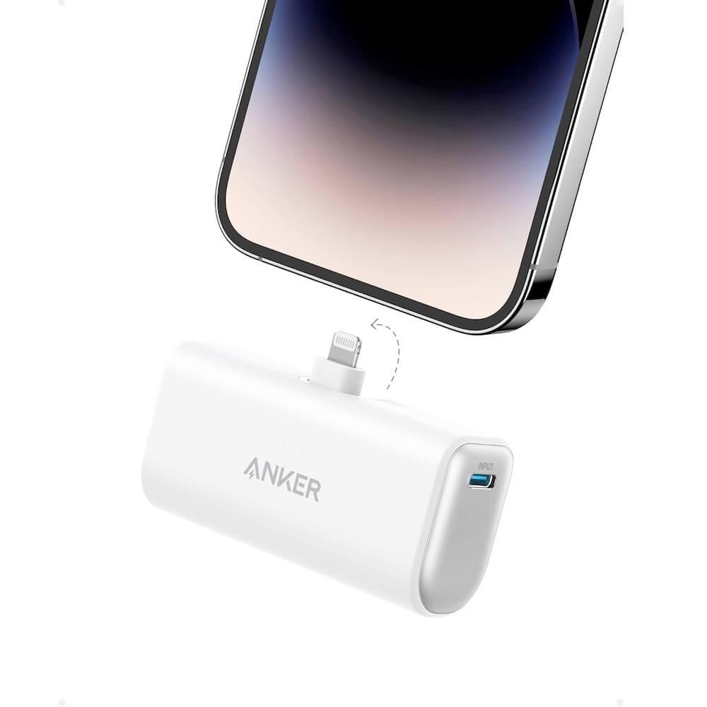 Външна батерия с Lightning конектор - Anker 621 Nano Powerbank With Lightning Connector 5000mAh 12W With MFi (бял) | JAR Computers Външна батерия с Lightning конектор - Anker 621 Nano Powerbank With Lightning Connector 5000mAh 12W With MFi (бял)