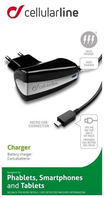Зарядно устройство Cellularline 220V - 5V/2.1A MICROUSB | JAR Computers Зарядно устройство Cellularline 220V - 5V/2.1A MICROUSB