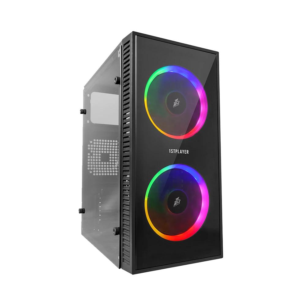 1stPlayer компютърна кутия Gaming Case mATX - X1 RGB - 3 Fans included | JAR Computers 1stPlayer компютърна кутия Gaming Case mATX - X1 RGB - 3 Fans included