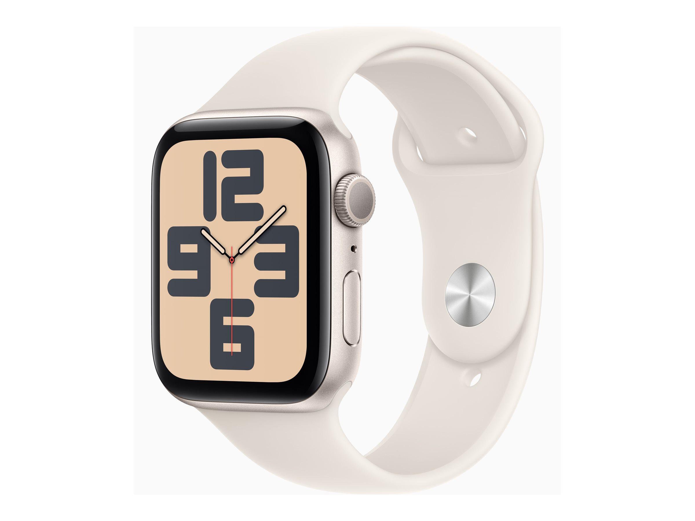 APPLE Watch SE GPS 44mm Starlight Aluminium Case with Starlight Sport Band - S/M | JAR Computers APPLE Watch SE GPS 44mm Starlight Aluminium Case with Starlight Sport Band - S/M