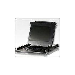 ATEN CL1000M :: 17" Slideaway™ LCD KVM конзола, single rail, 1U