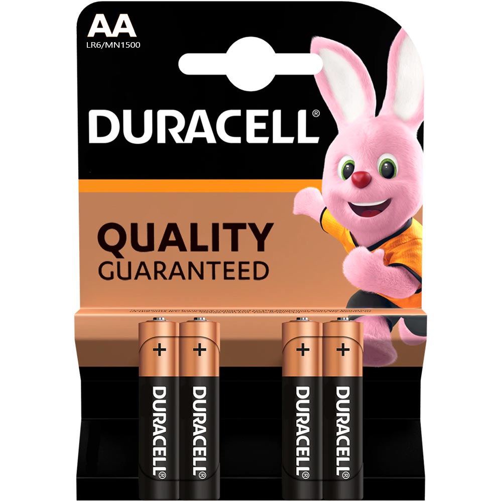 Алк. батерии Duracell AA/LR6 BASIC бл.4 | JAR Computers Алк. батерии Duracell AA/LR6 BASIC бл.4