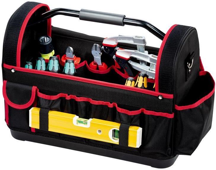 Чанта за рамо с метална дръжка BASIC Softbag L за 24 инструмента с усилено пластмасово дъно от синтетичен текстил PARAT | JAR Computers Чанта за рамо с метална дръжка BASIC Softbag L за 24 инструмента с усилено пластмасово дъно от синтетичен текстил PARAT