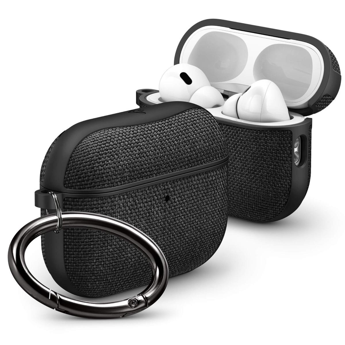 Хибриден удароустойчив кейс с карабинер за Apple AirPods Pro 3 - Spigen Urban Fit Case (черен) | JAR Computers Хибриден удароустойчив кейс с карабинер за Apple AirPods Pro 3 - Spigen Urban Fit Case (черен)