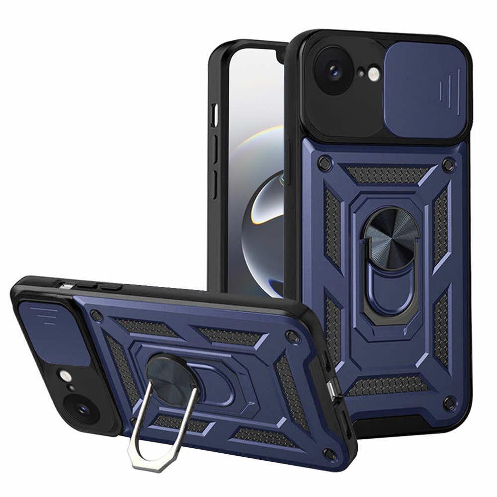 Хибриден удароустойчив кейс с пръстен против изпускане за iPhone 16e - Techsuit CamShield Case (черен) | JAR Computers Хибриден удароустойчив кейс с пръстен против изпускане за iPhone 16e - Techsuit CamShield Case (черен)