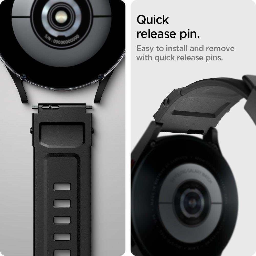 Хибридна каишка (полимер+карбон) за Samsung Galaxy Watch, Huawei Watch, Xiaomi, Garmin и други часовници с 20мм захват - Spigen Rugged Band 20mm (черен) | JAR Computers Хибридна каишка (полимер+карбон) за Samsung Galaxy Watch, Huawei Watch, Xiaomi, Garmin и други часовници с 20мм захват - Spigen Rugged Band 20mm (черен)
