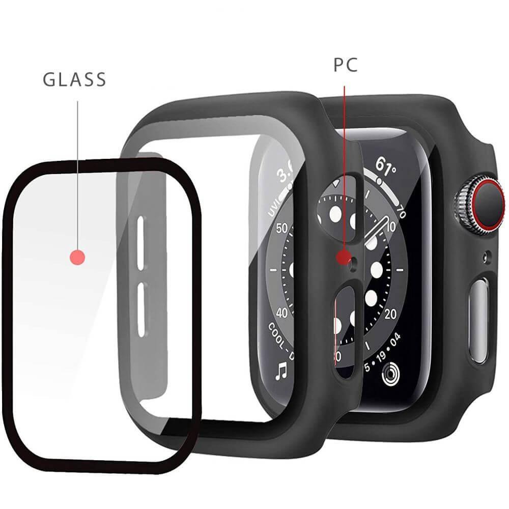 Качествен твърд кейс с вграден стъклен протектор за дисплея на Apple Watch 7 45мм, Apple Watch 8 45мм - JC Defense 360 Case (прозрачен) | JAR Computers Качествен твърд кейс с вграден стъклен протектор за дисплея на Apple Watch 7 45мм, Apple Watch 8 45мм - JC Defense 360 Case (прозрачен)
