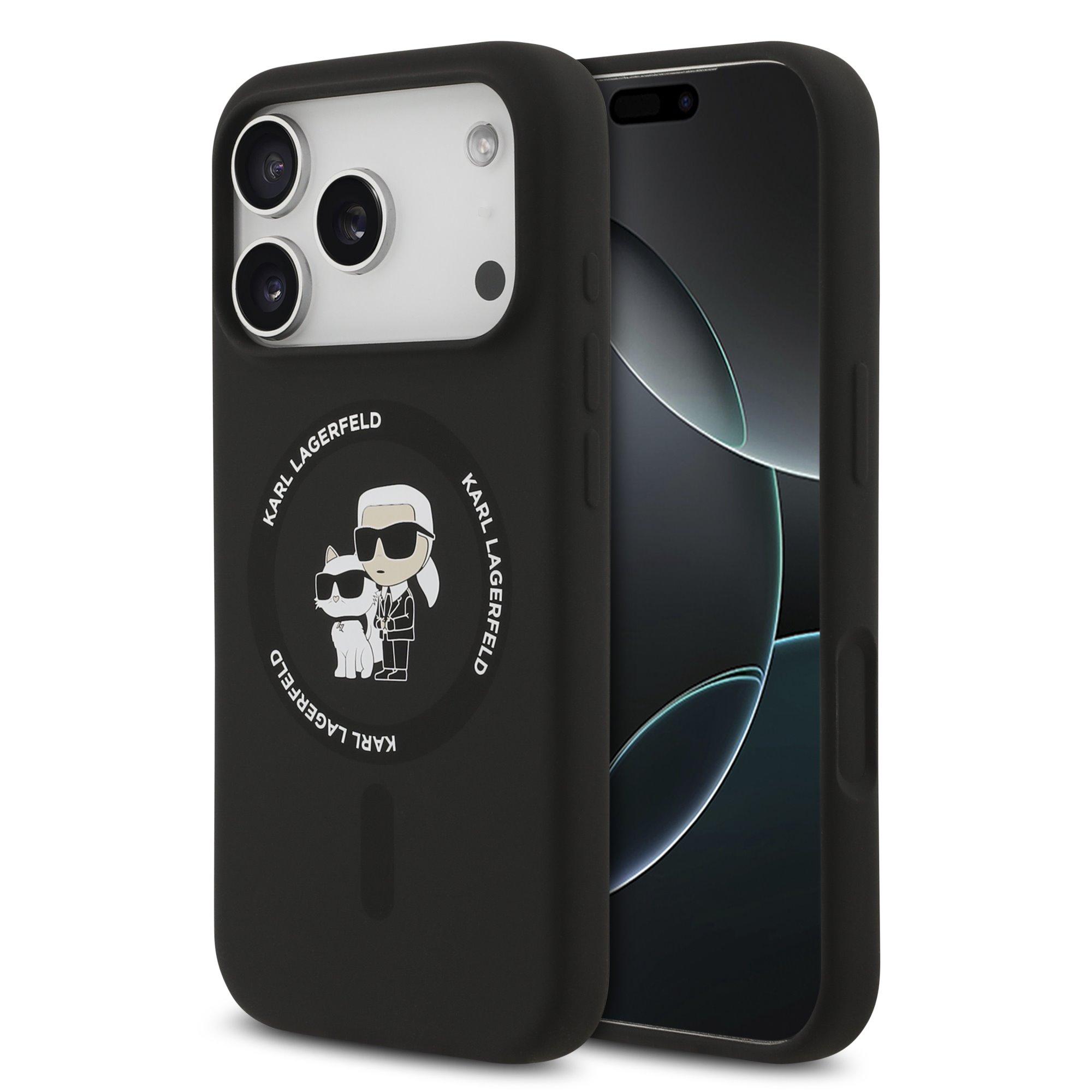 Karl Lagerfeld Калъф Apple iPhone 17 Pro, Liquid Silicone K/C MagSafe /черен/ - KLHMP17LSCMKCRHK | JAR Computers Karl Lagerfeld Калъф Apple iPhone 17 Pro, Liquid Silicone K/C MagSafe /черен/ - KLHMP17LSCMKCRHK