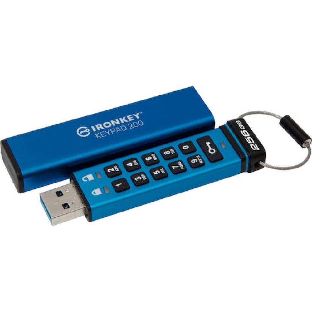 Kingston 256GB IronKey Keypa 200 FIPS140-3 Lvl3 AES-256 (IKKP200/256GB) (KINIKKP200-256GB)