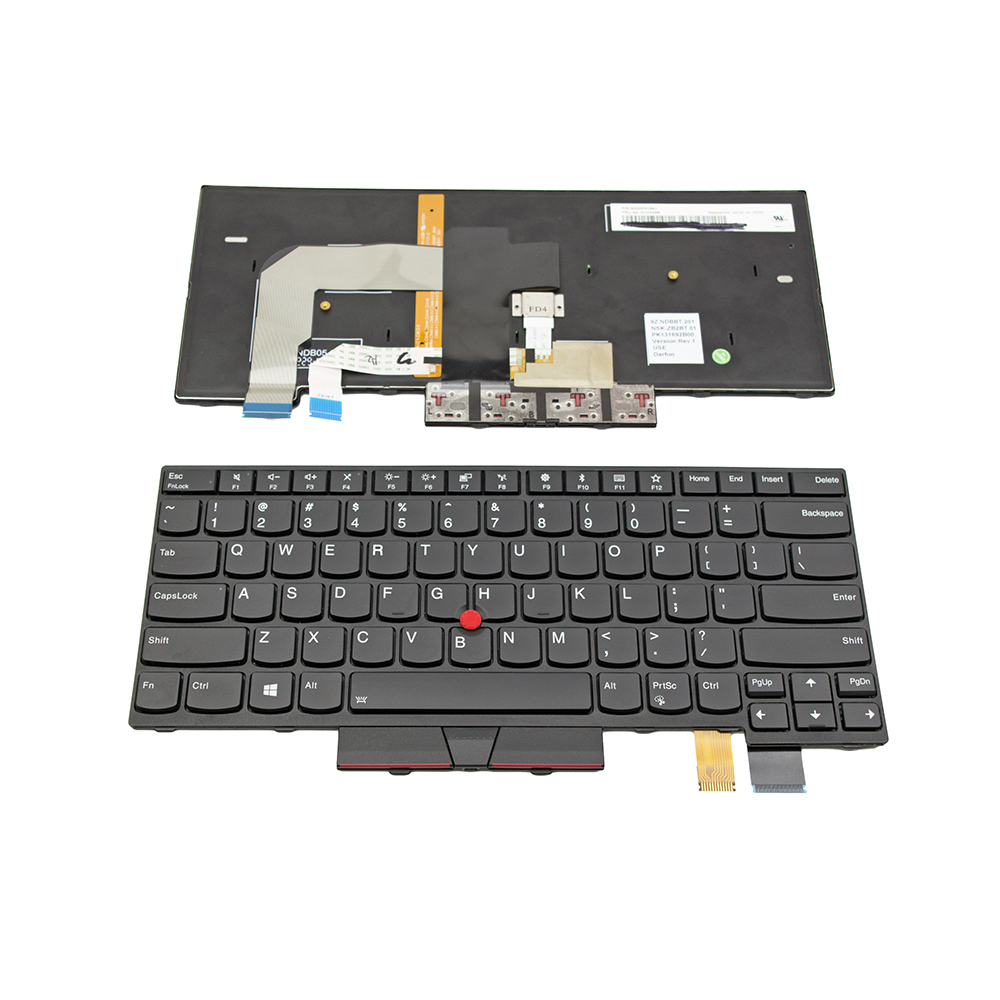 Клавиатура за лаптоп Lenovo Thinkpad T470 T480 Black Frame Black With Backlit With Pointing Stick / Черна с Черна Рамка / Подсветка и Пойнтинг Стик Оригинална / Original | JAR Computers Клавиатура за лаптоп Lenovo Thinkpad T470 T480 Black Frame Black With Backlit With Pointing Stick / Черна с Черна Рамка / Подсветка и Пойнтинг Стик Оригинална / Original